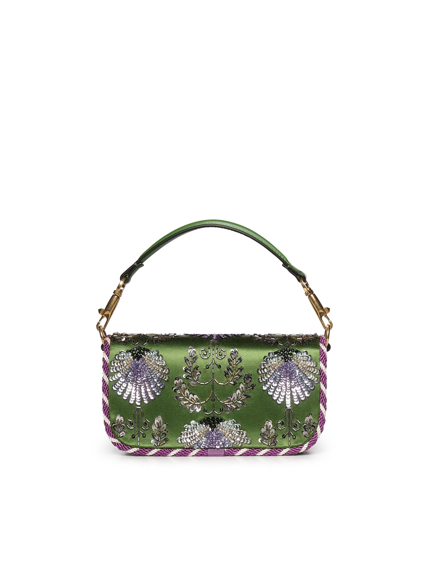 Borsa a spalla Locò ricamata con logo gioiello 7W0B0K53 RQIAAC VALENTINO GARAVANI 