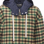 Blouson check con logo ML1268 175XF04QG MIU MIU 