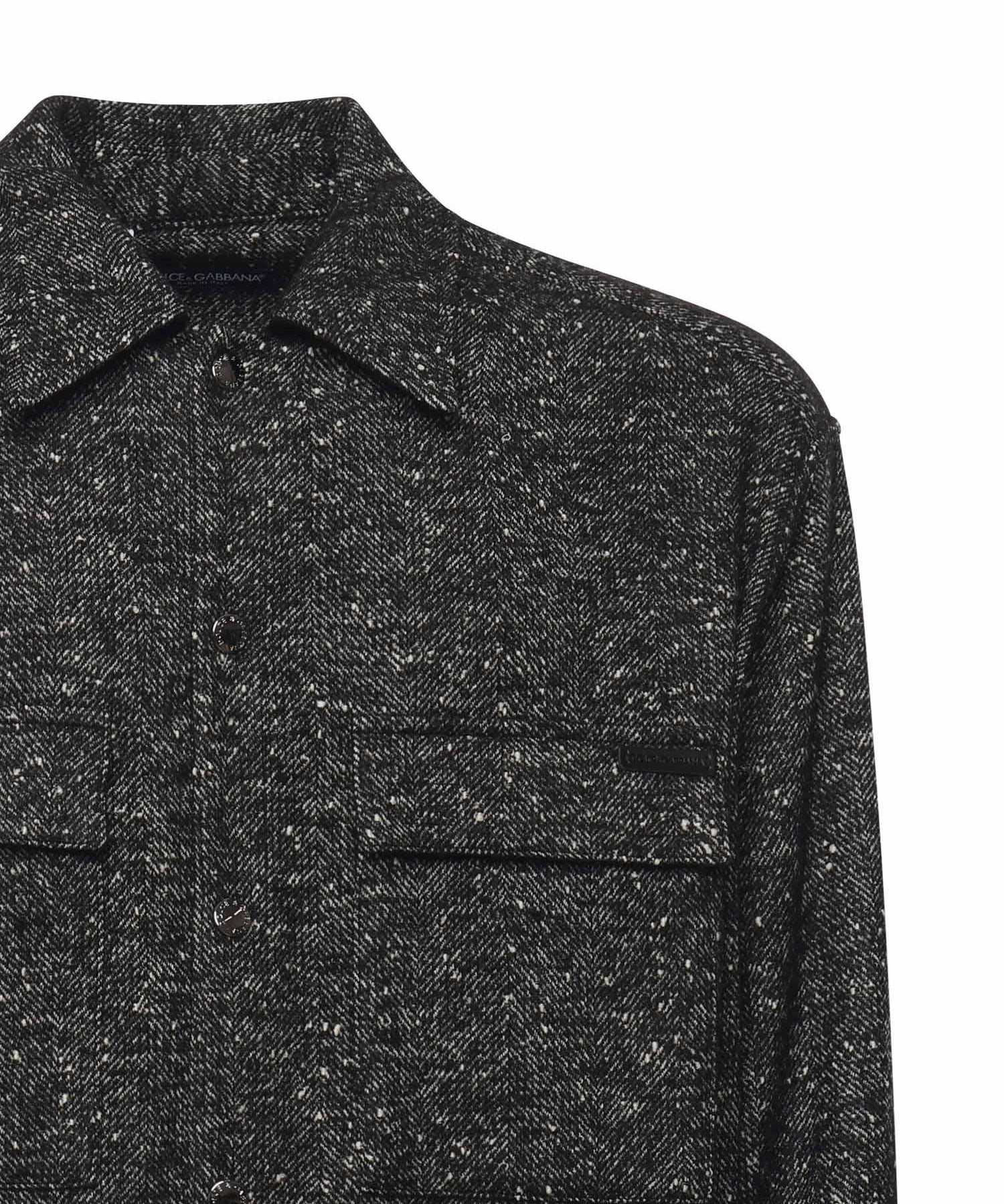 Camicia over in misto lana G5MM6T FCZAMS8030 DOLCE & GABBANA 