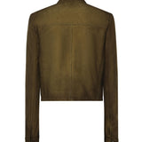 Giubbotto in pelle scamosciata cerata MPW022 19QLF0D09 MIU MIU 