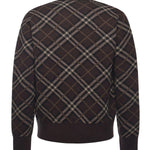 Cardigan in lana e cashmere Check 8115705 B2412 BURBERRY 