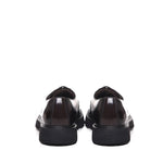 Stringata in pelle nera con lacci DU2514G0TEUT007NM02 -EBANO+F.DO NERO DOUCAL'S 