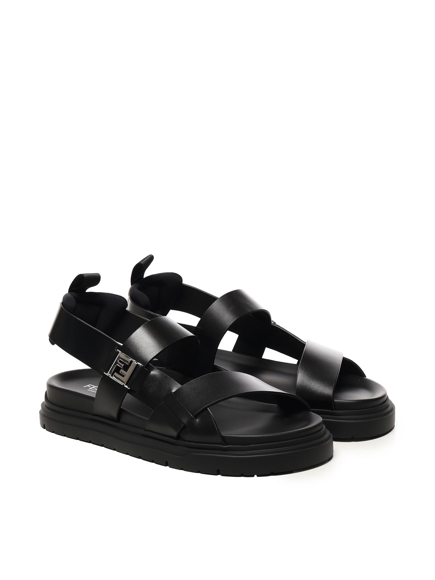 Sandali FF in pelle 7X1771 SN1F0ABB FENDI 