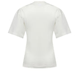 T-shirt con stampa logo in cotone 226JTS168JS0233 0001 COURREGES 