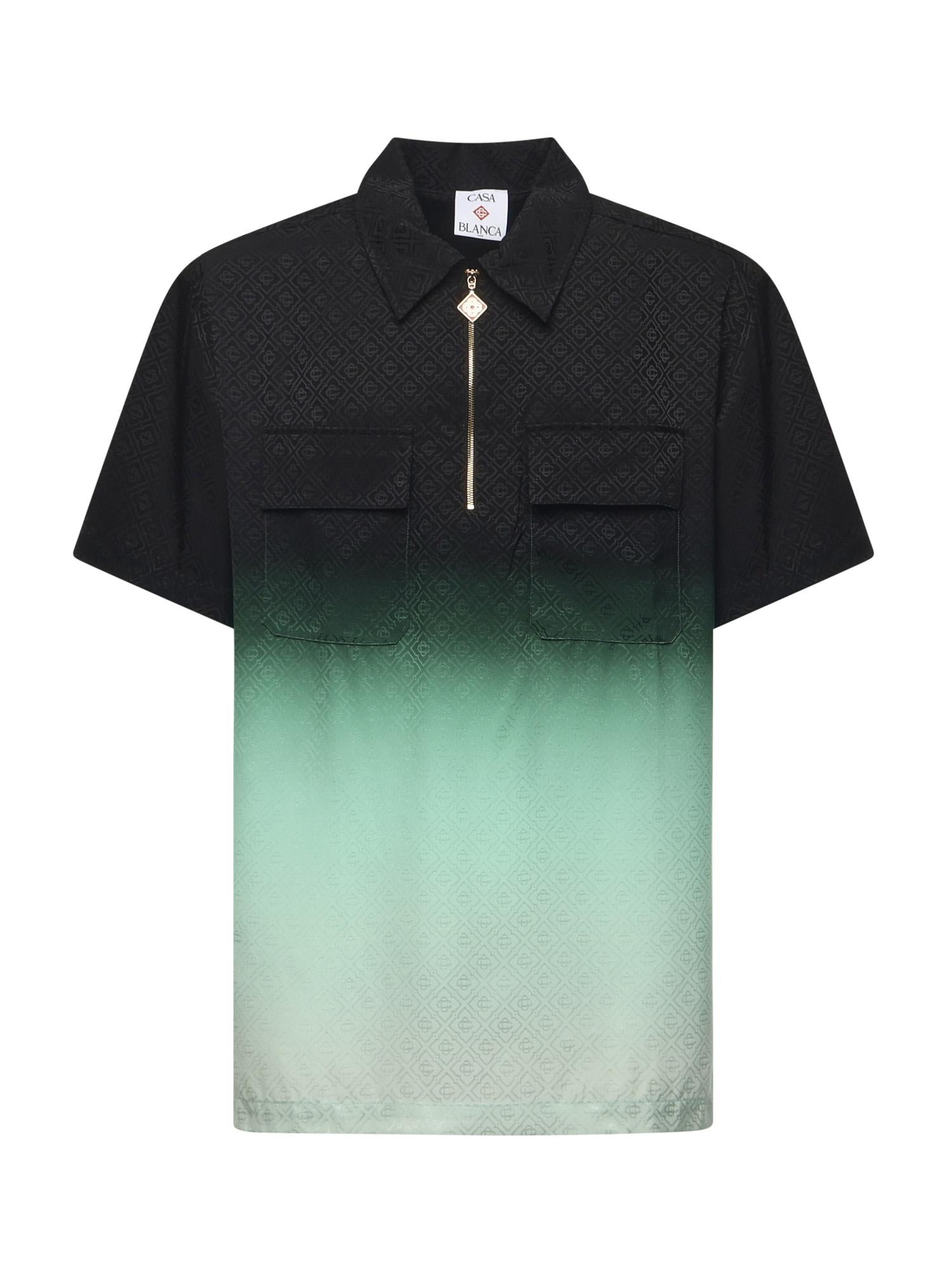 Camicia con stampa monogramma all-over MPF25SH198 01 CASABLANCA 