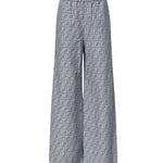 Pantaloni in chambray FF jacquard<BR/> FLP869 ASMFF1SAT FENDI 