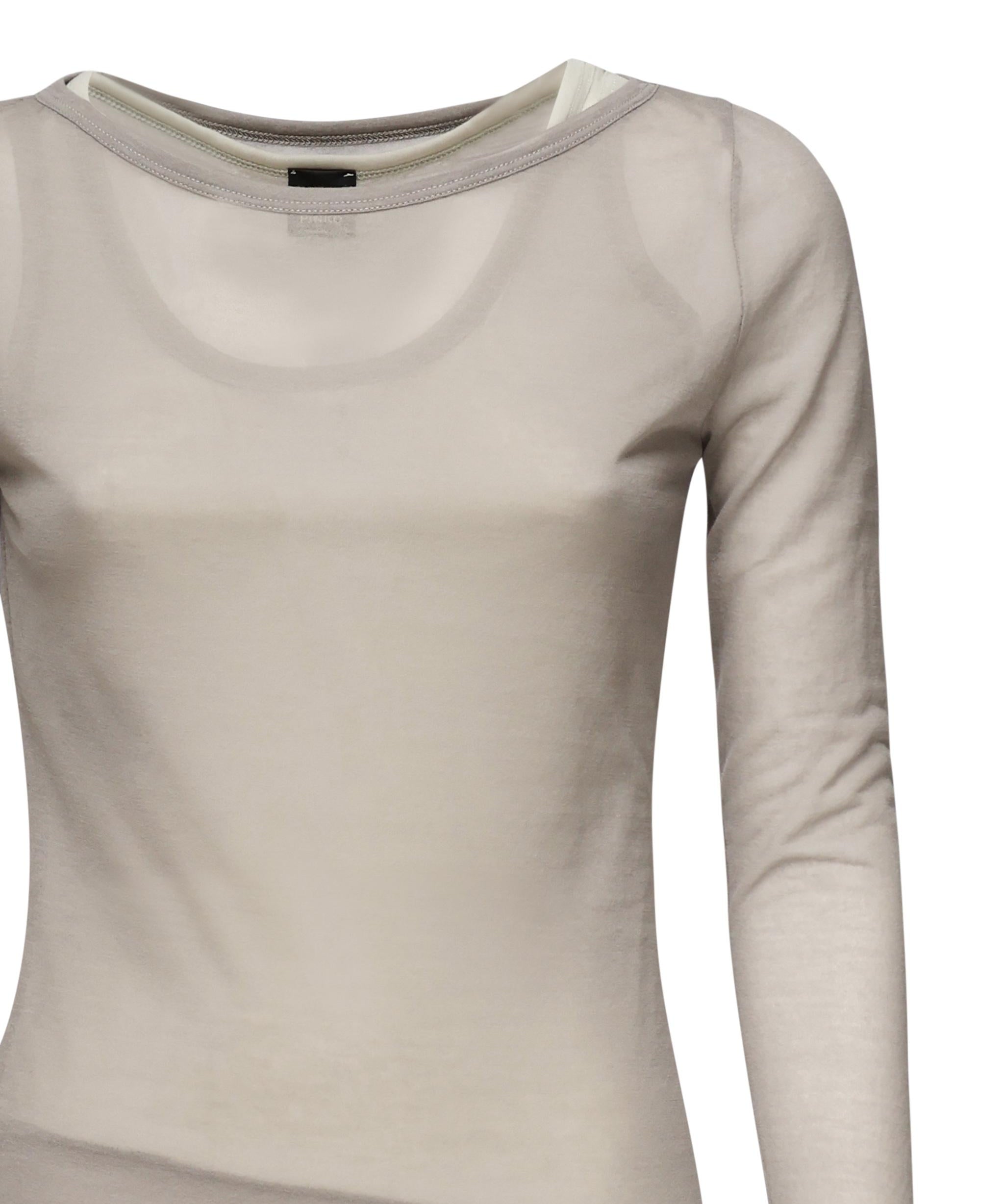 Maglia girocollo grigia 104653 A2CLIIA PINKO 