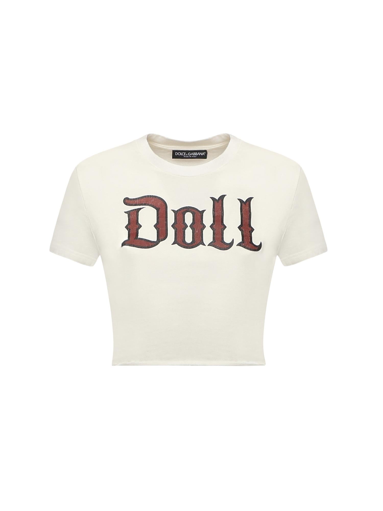 T-shirt in cotone con stampa F8V95T GDDGSS9000 DOLCE & GABBANA 