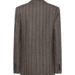 Blazer gessato in viscosa misto lana DG6163 VAR.UNICA OTTOD'AME 