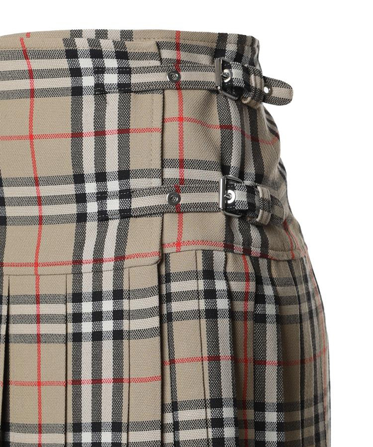 Mini kilt con pieghe in lana Check 8025832 A7028 BURBERRY 