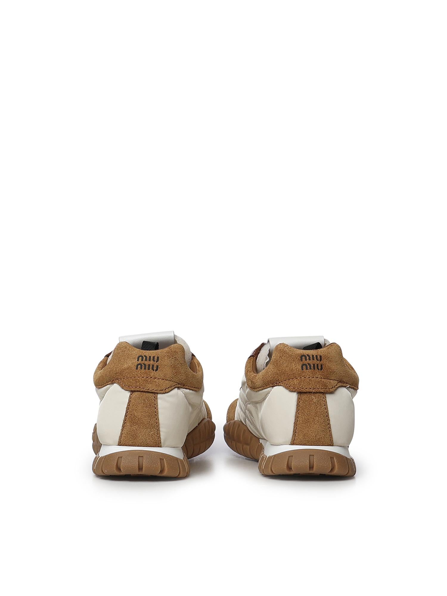 Sneakers Tyre in tessuto tecnico e pelle scamosciata 5E417E LYWF05KS MIU MIU 