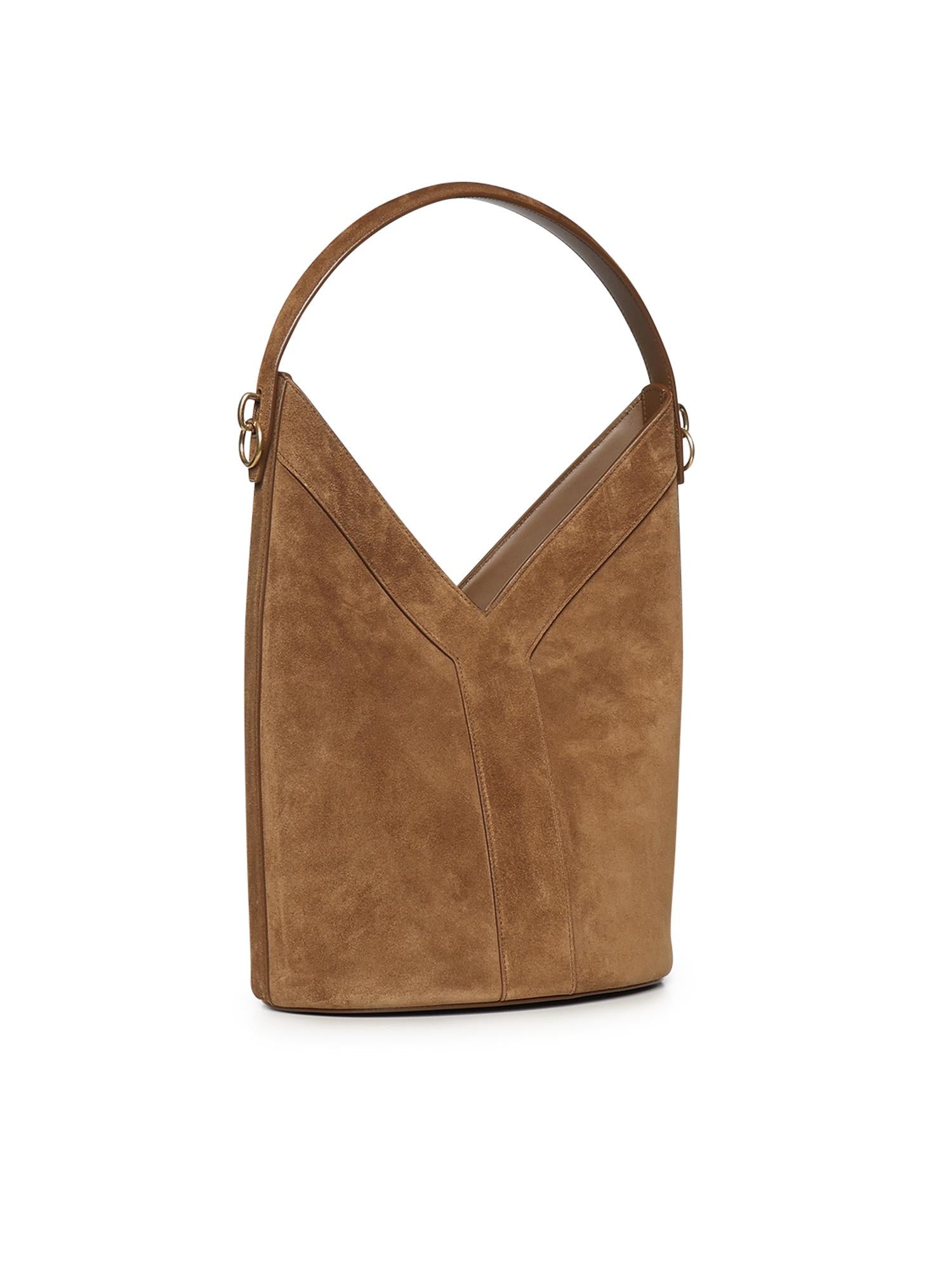 Borsa a secchiello Y in suede 840891 C0X0W2916 SAINT LAURENT 
