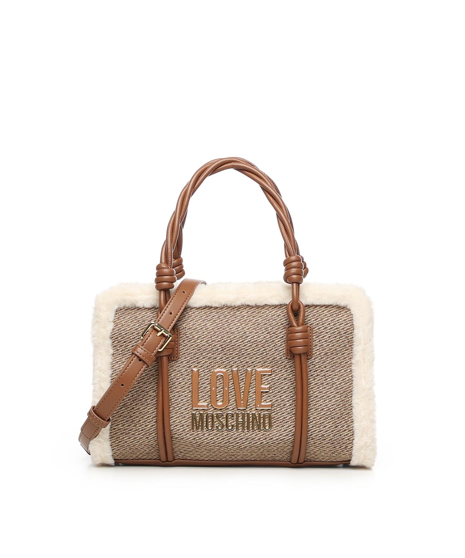 Borsa a mano con logo JC4387PP0NKH1 20A LOVE MOSCHINO 