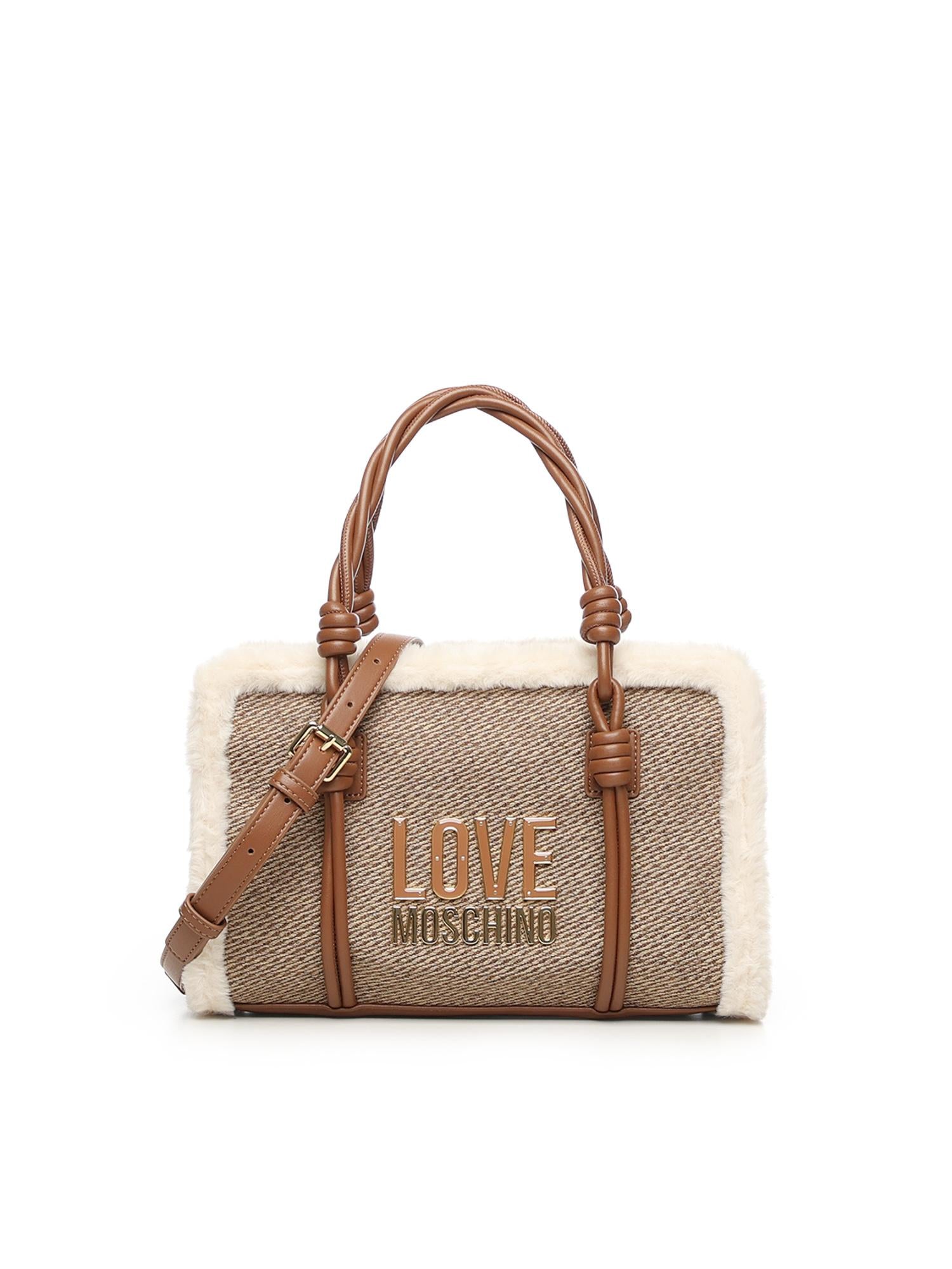 Borsa a mano con logo JC4387PP0NKH1 20A LOVE MOSCHINO 