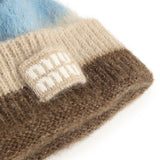 Cappello in mohair con logo 5HC378 2CVDF04BD MIU MIU 