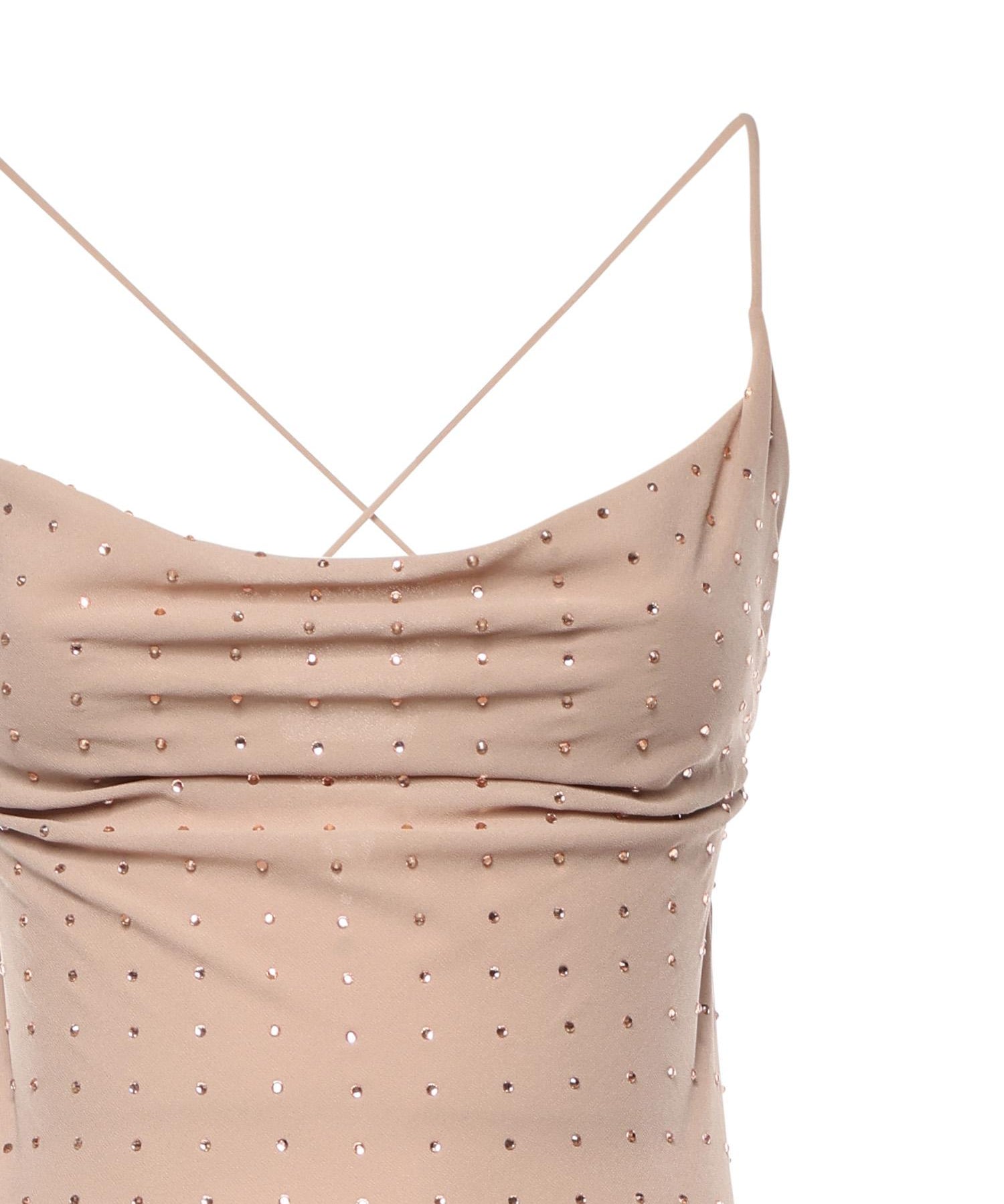 Abito slipdress lungo con strass 106299 A32XQ24 PINKO 