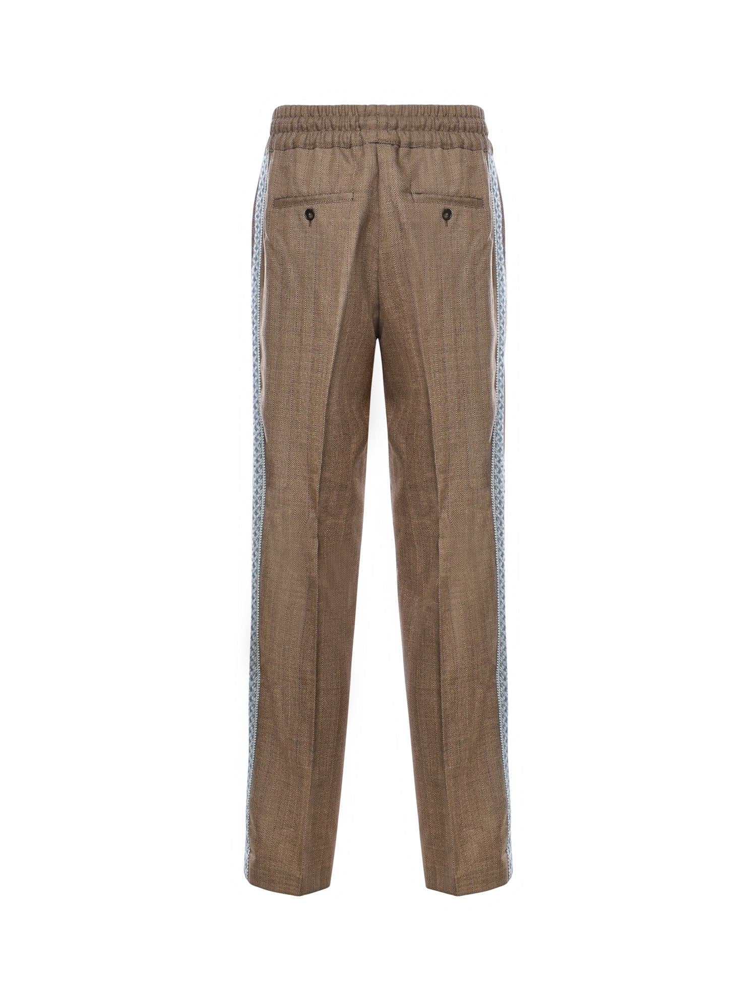 Pantalone "Le Pantalon Chevron" in lana IBP191WV009 BN Drôle de Monsieur 