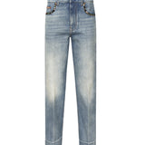 Jeans in denim con bordi stampati 6B0DD19X 94V558 VALENTINO GARAVANI 