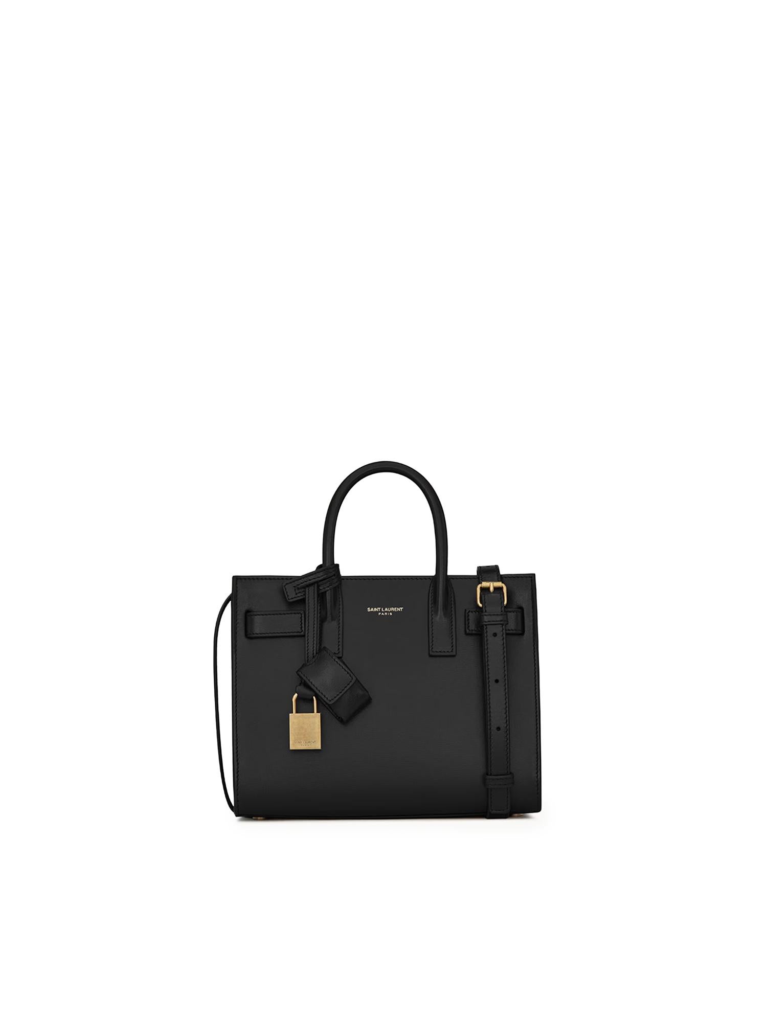 Borsa Sac de Jour Nano in pelle liscia 392035 02G9W1000 SAINT LAURENT 