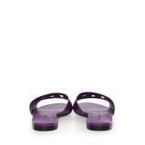 Slide in pelle di vitello e logo CQ0436 AY3298H438 DOLCE & GABBANA 