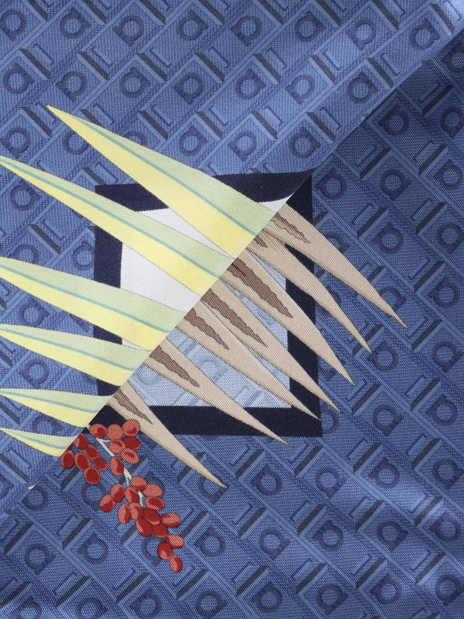 Foulard in seta con stampa 310215 785335001 FERRAGAMO 