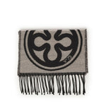 Sciarpa caroline jacquard 73SP8FT03 CAROLINENATURALE/NERO V° 73 