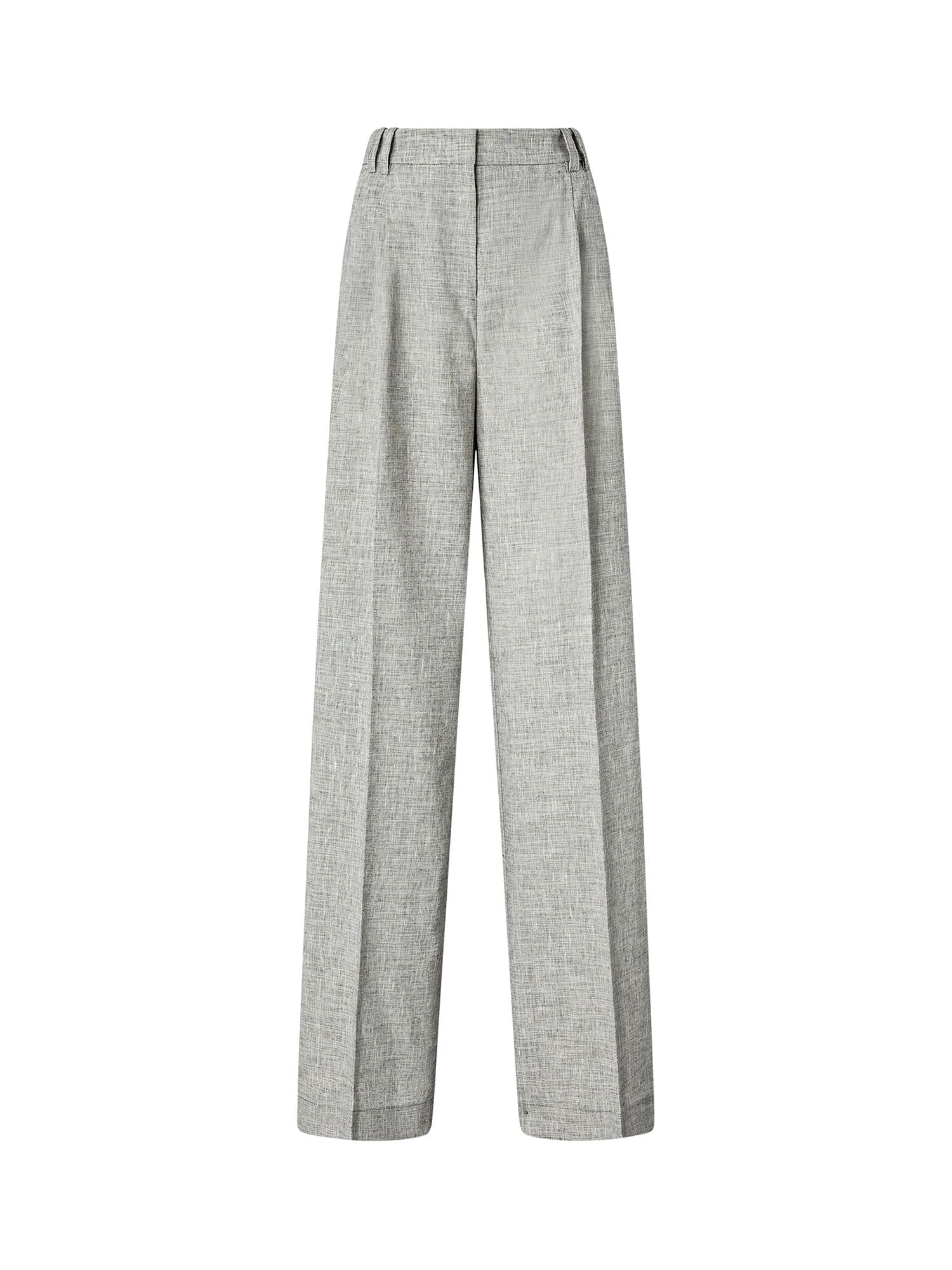 Pantaloni fiammati con piega stirata 106918 A3ASZZ2 PINKO 