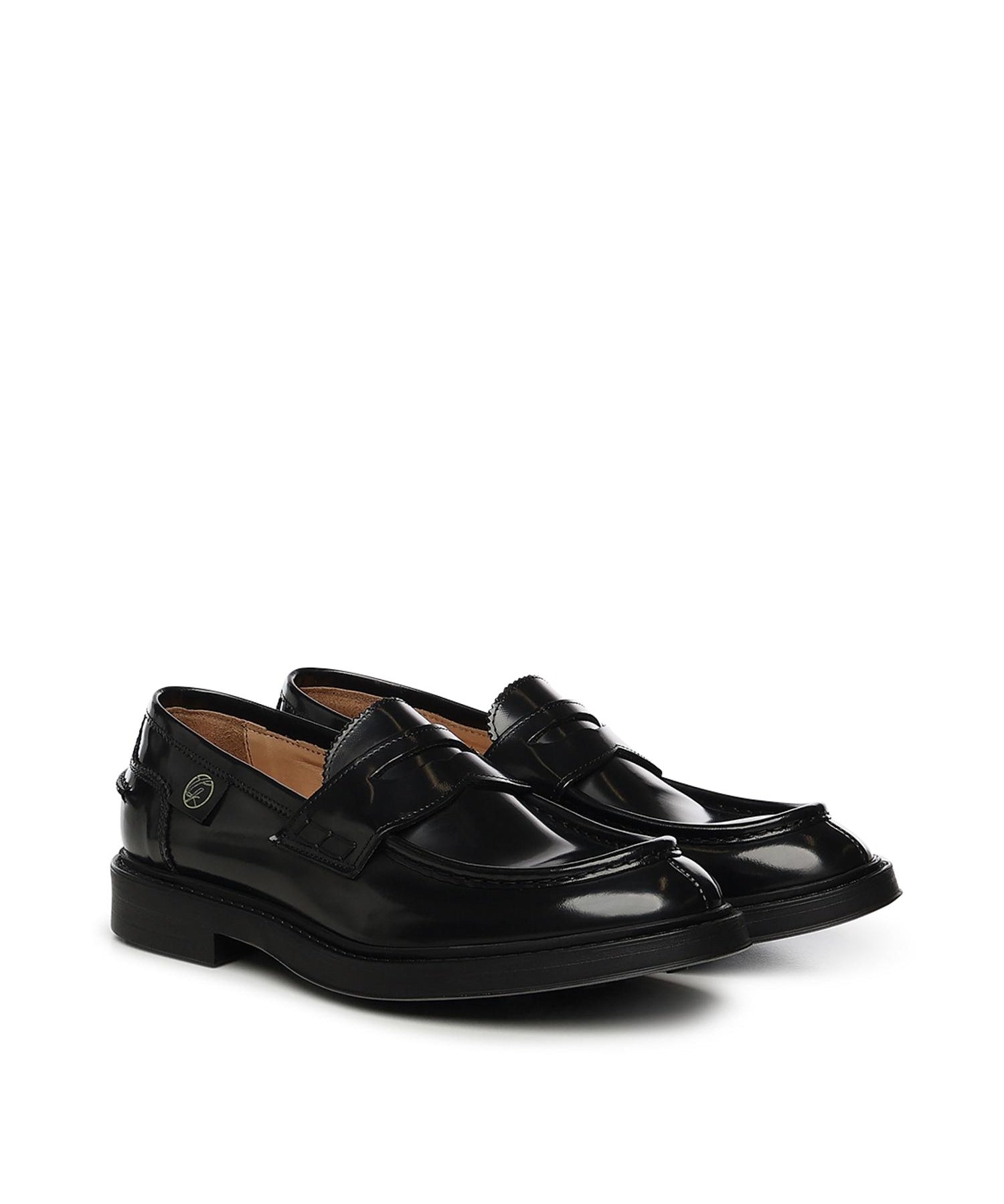 Mocassino Franky in pelle FRANKYE ABRASIVATONERO/ARANCIO GIULIANO GALIANO 
