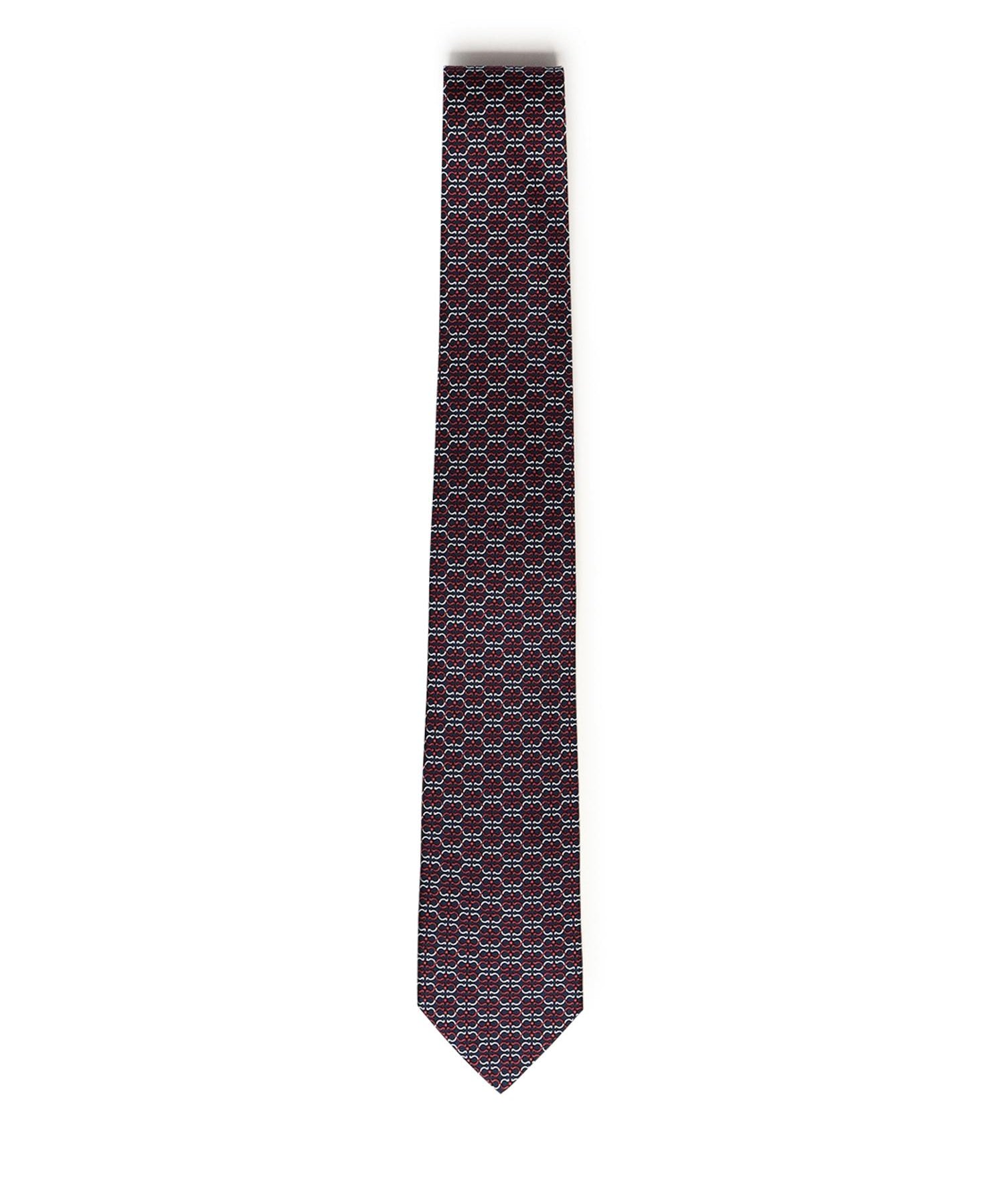 Cravatta in seta con stampa 351204 778439001 FERRAGAMO 