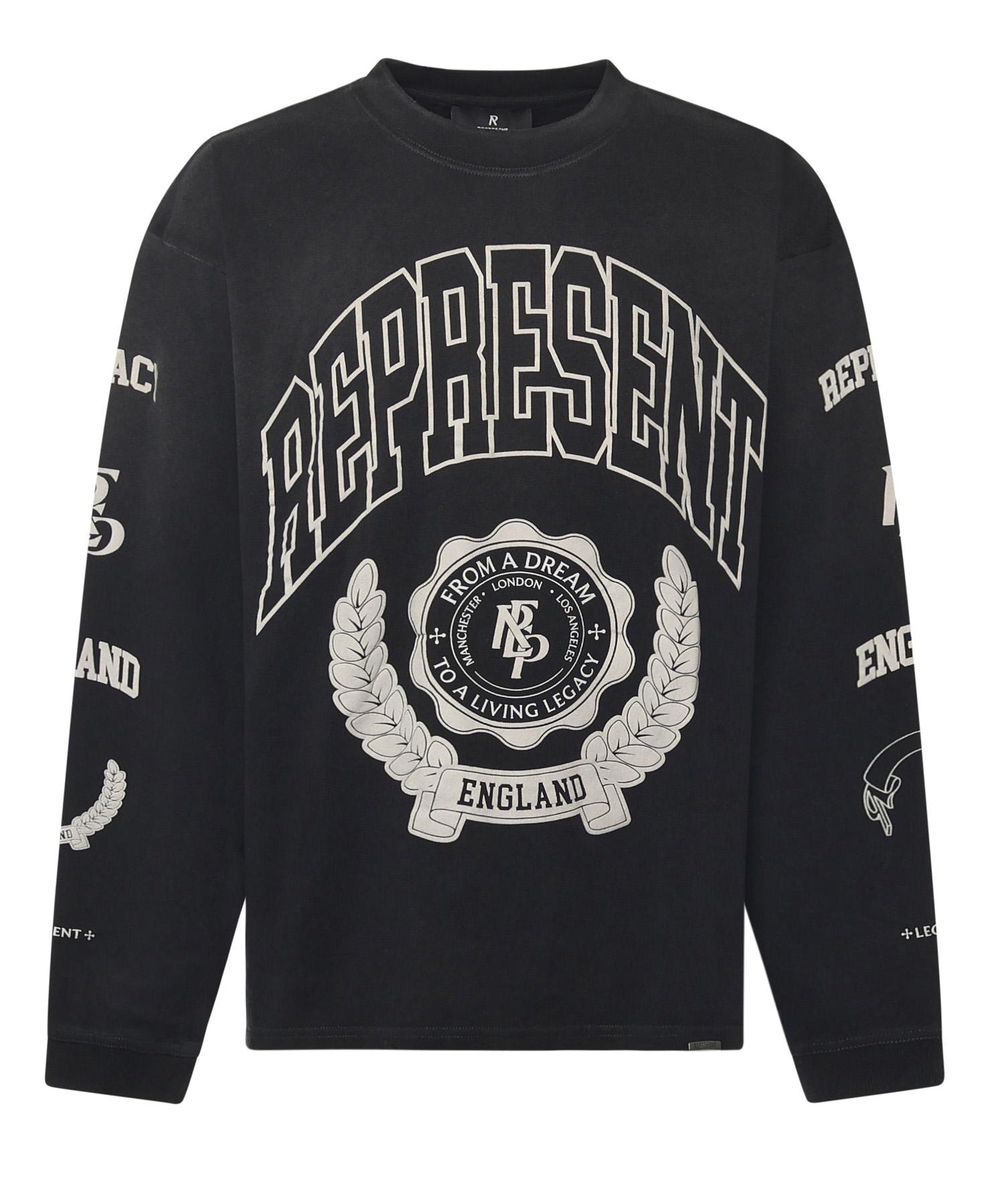 Felpa in cotone con effetto distressed MLM100371 04 REPRESENT 