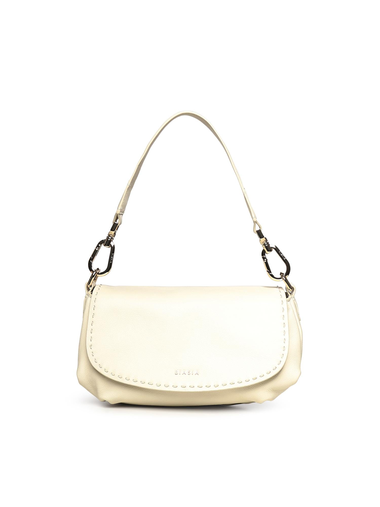 Borsa a spalla in pelle BIBP9VJ01 AVORIO BIASIA 