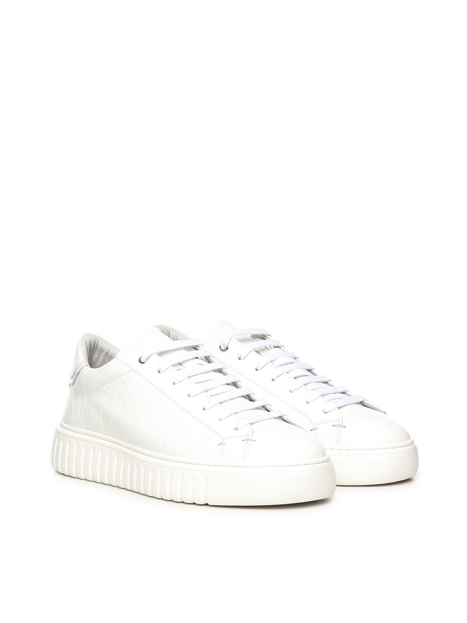Sneakers Mars Crock in pelle MARS CROCKWHITE GIULIANO GALIANO 