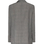 Giacca in principe di Galles con cristalli GWP02069 P00231760567 GOLDEN GOOSE 