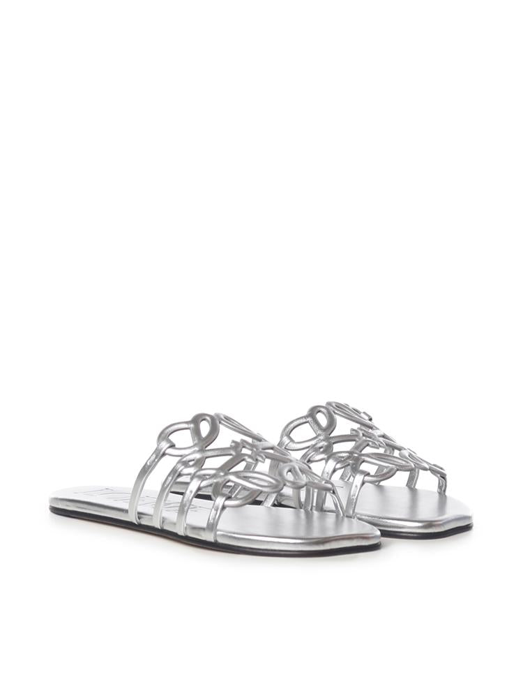 Slide Anagram Petal in pelle laminata LPEA465X08 1160 LOEWE 