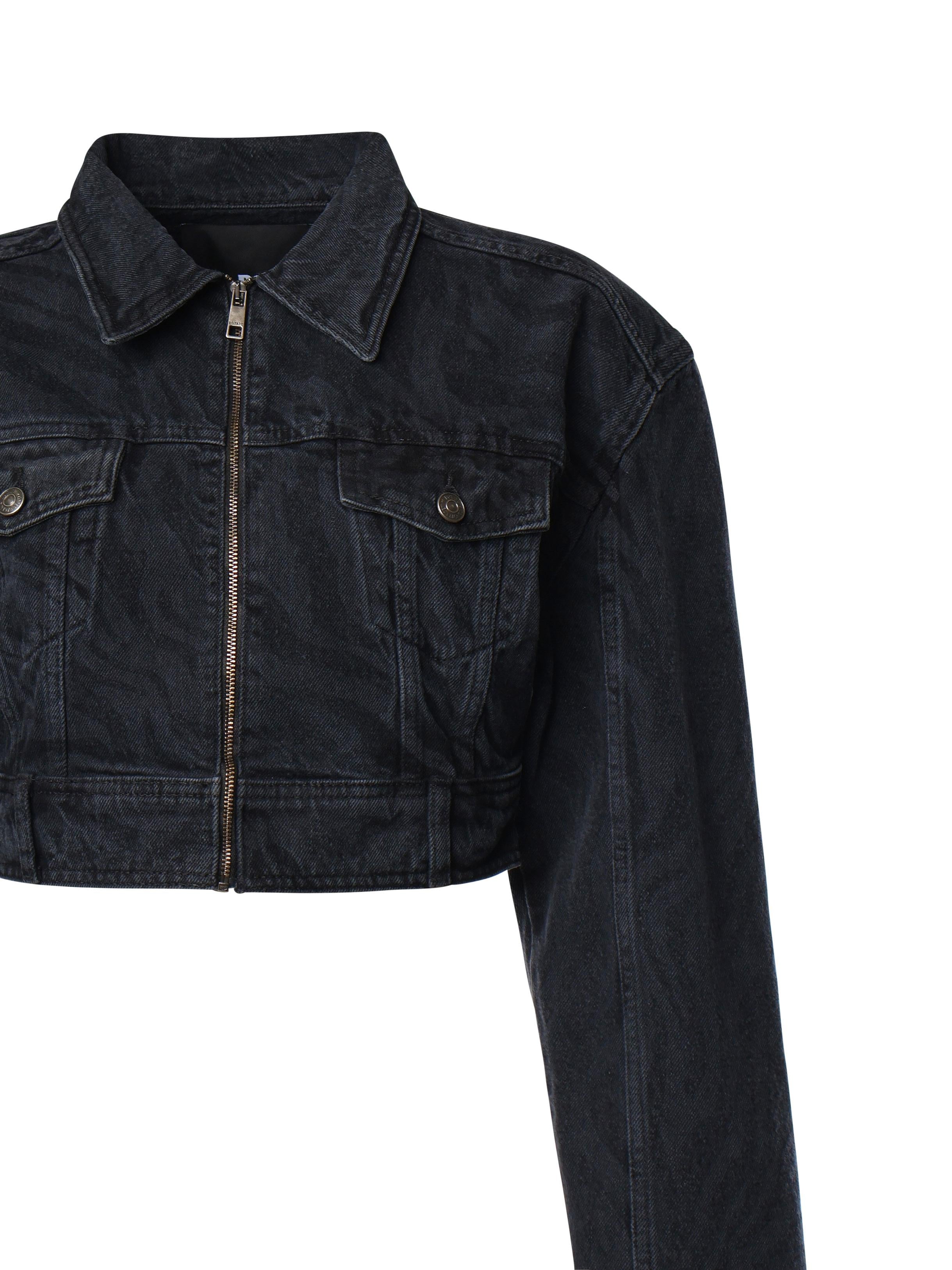 Giacca in denim zebrata 114027 256 ROTATE 