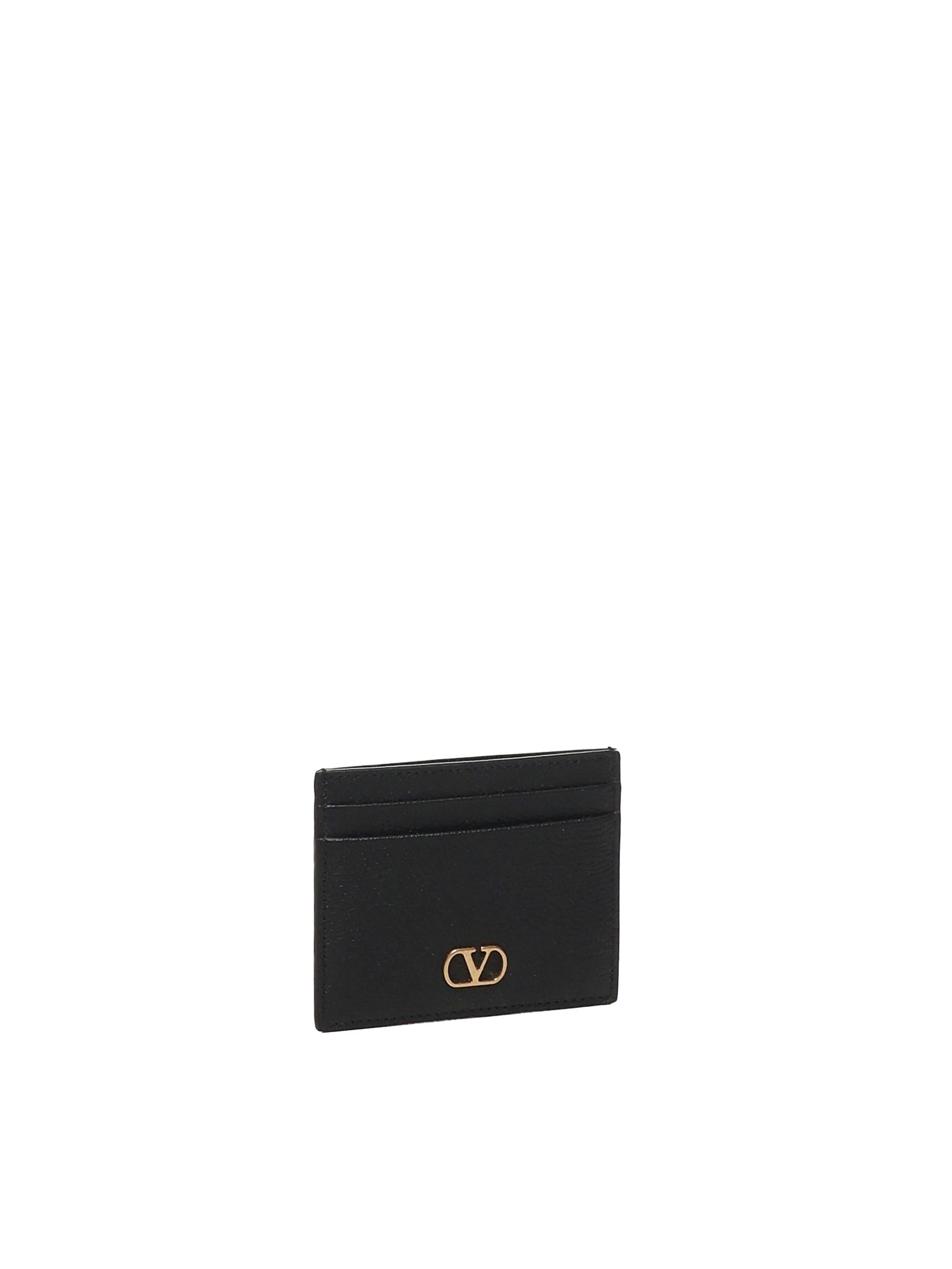 Portacarte Vlogo Signature in vitello granato 6W0P0AJ7 SNP0NO VALENTINO GARAVANI 
