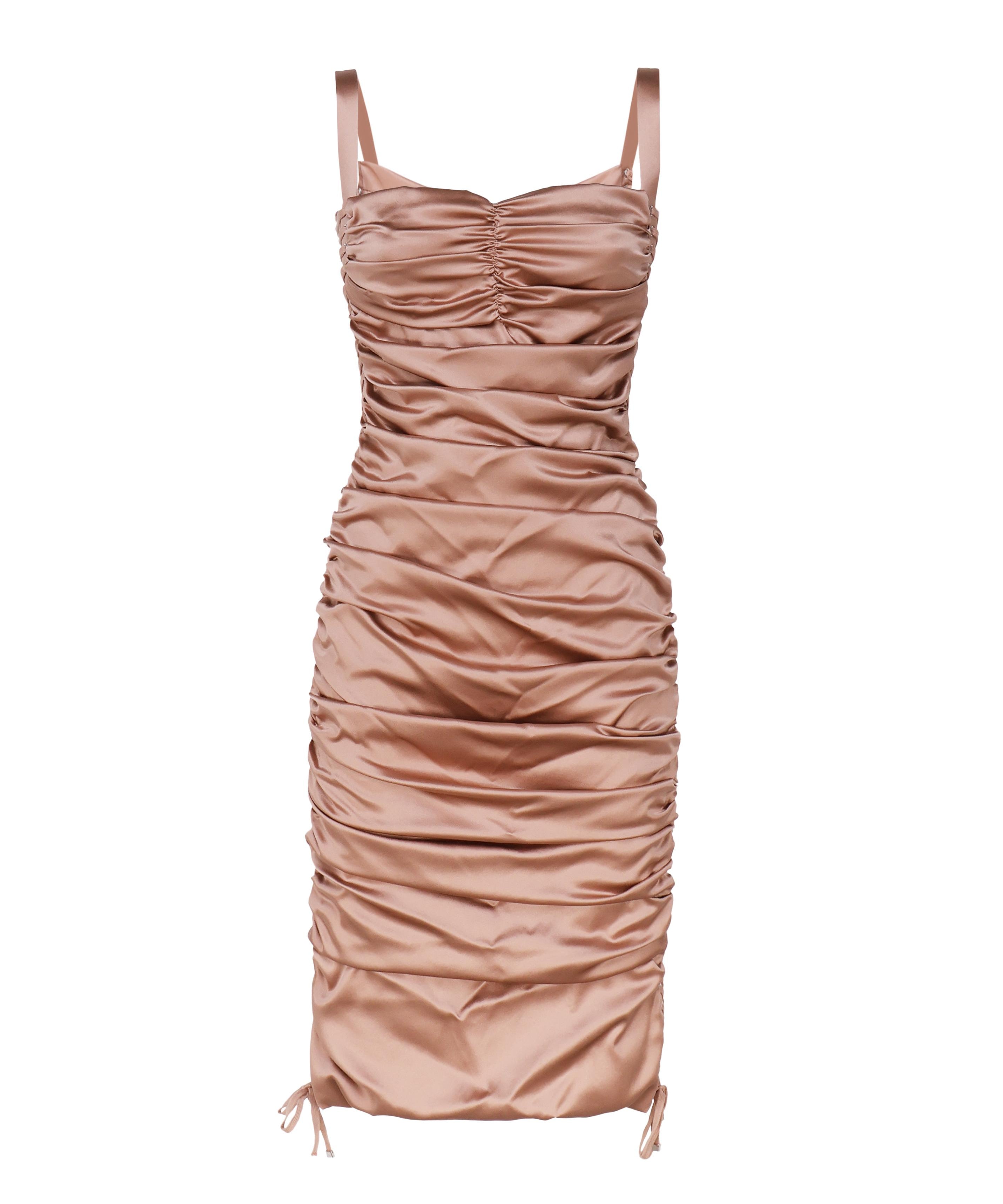 Abito midi in seta stretch F69R6T FURAGM0216 DOLCE & GABBANA 