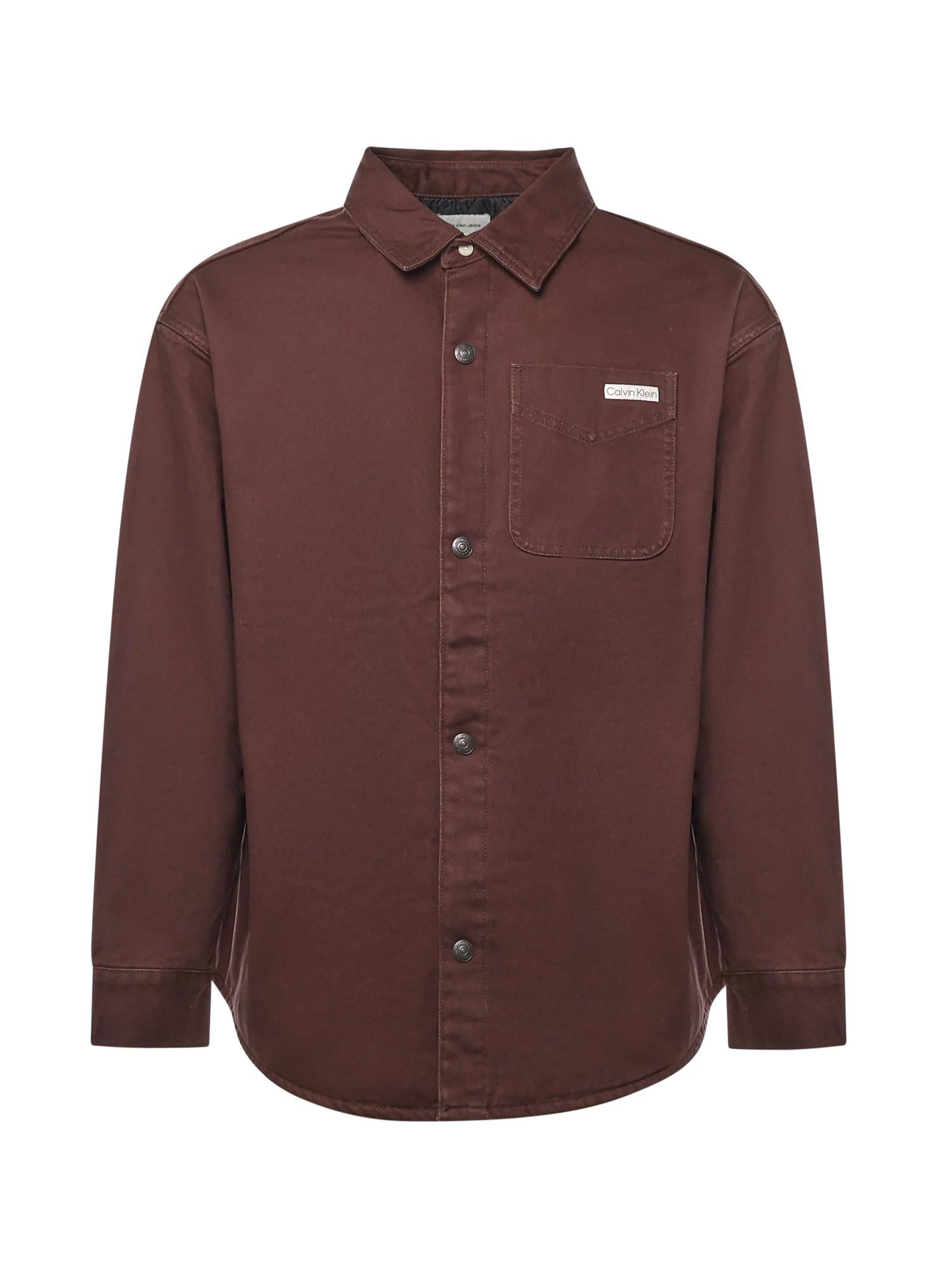 Overshirt in denim con logo LV04RD729G EO5 CALVIN KLEIN 