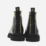 Stivaletti Tiger in pelle stampa cocco<BR/> 4601 3401 KROCK BLACK GIULIANO GALIANO 