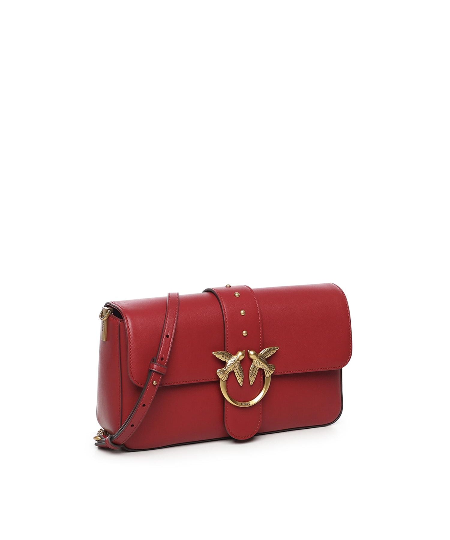 Borsa Love Bag One Slouchy in pelle 105823 A0QOOA4Q PINKO 
