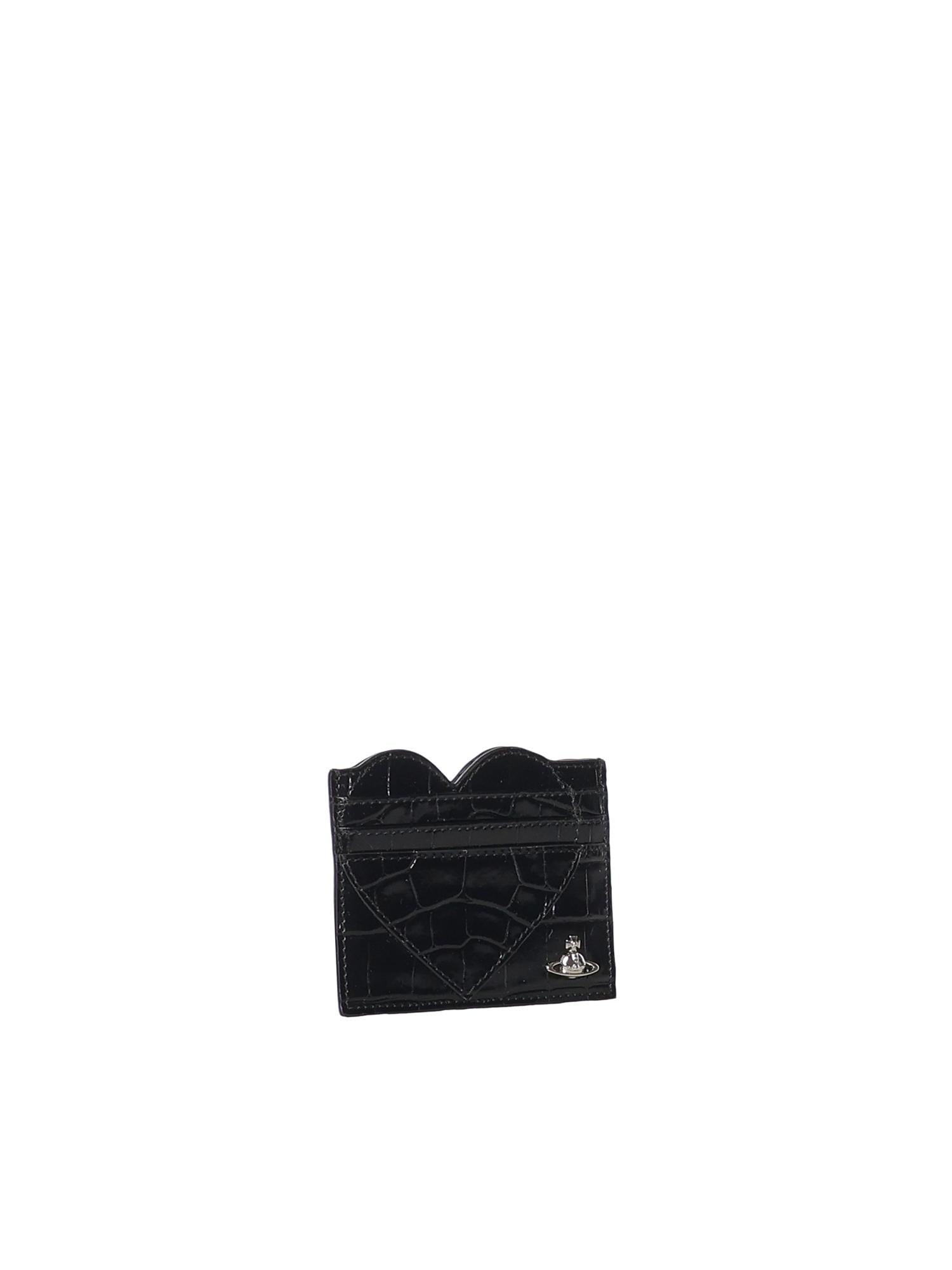 Porta carte Heart con logo 5403000MW L0098N401 VIVIENNE WESTWOOD 
