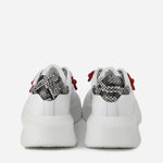 Sneakers Nemesis in nappa con lacci cerati NEMESIS2 PYTHONWHITE GIULIANO GALIANO 