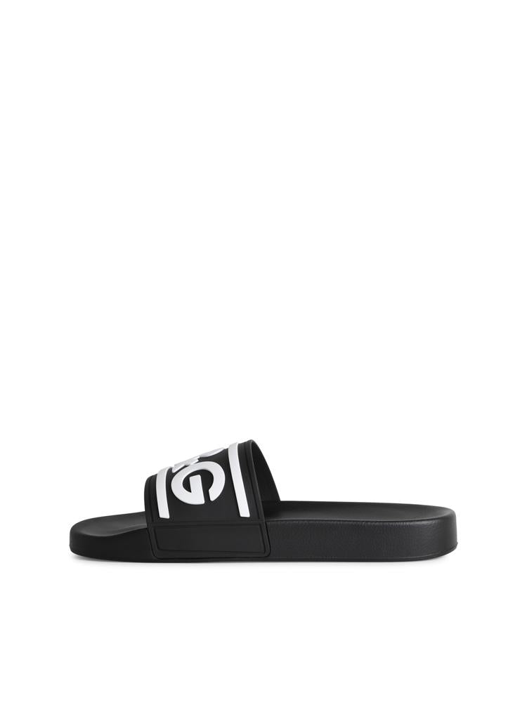 Slide beachwear in gomma con logo CS2072 AQ85889690 DOLCE & GABBANA 