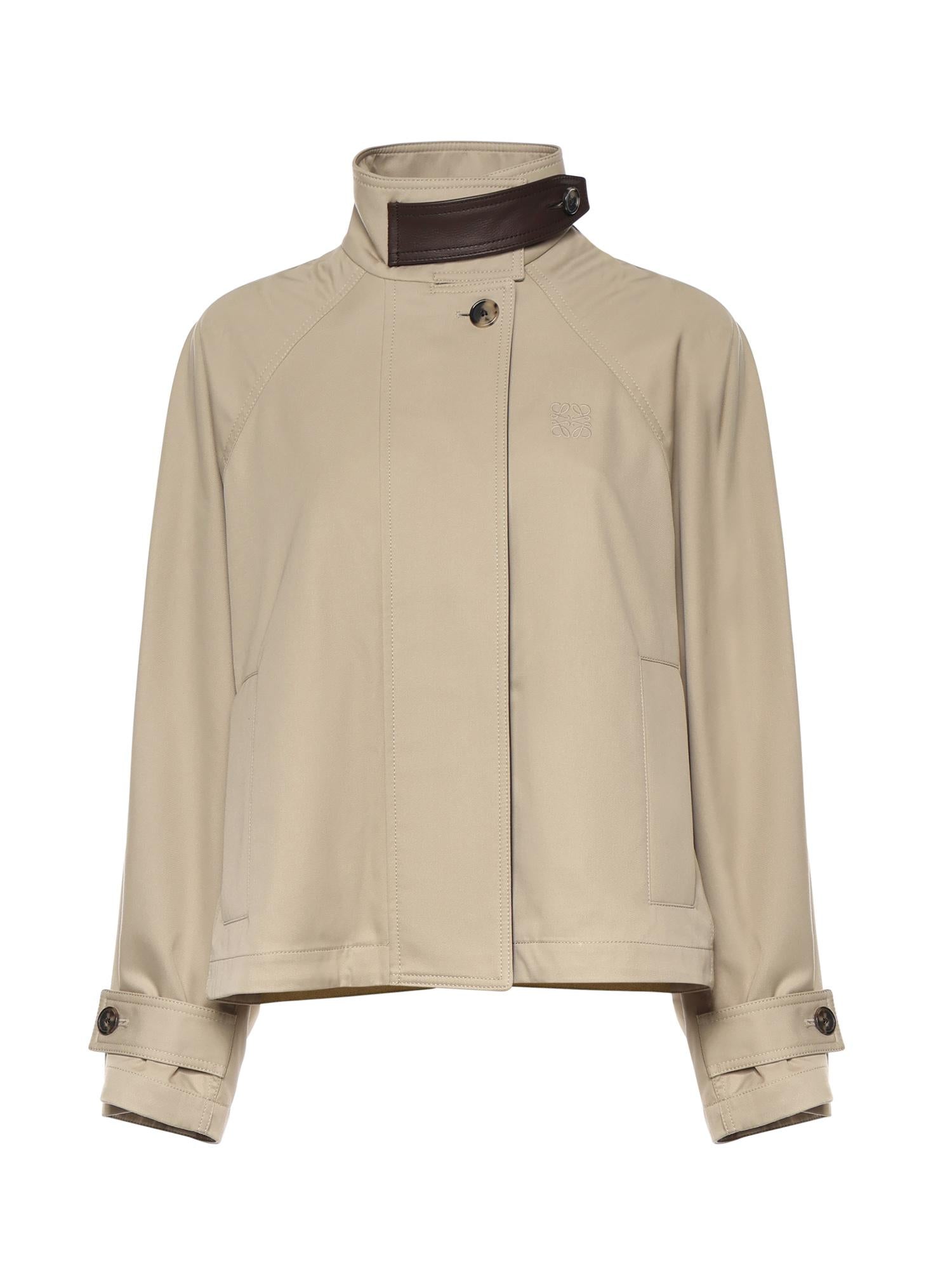 Parka cropped in cotone e seta S359Y02XFE 2140 LOEWE 
