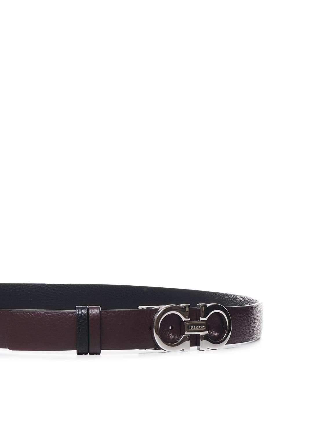 Cintura Gancini reversibile in pelle 23A565 770966805 FERRAGAMO 