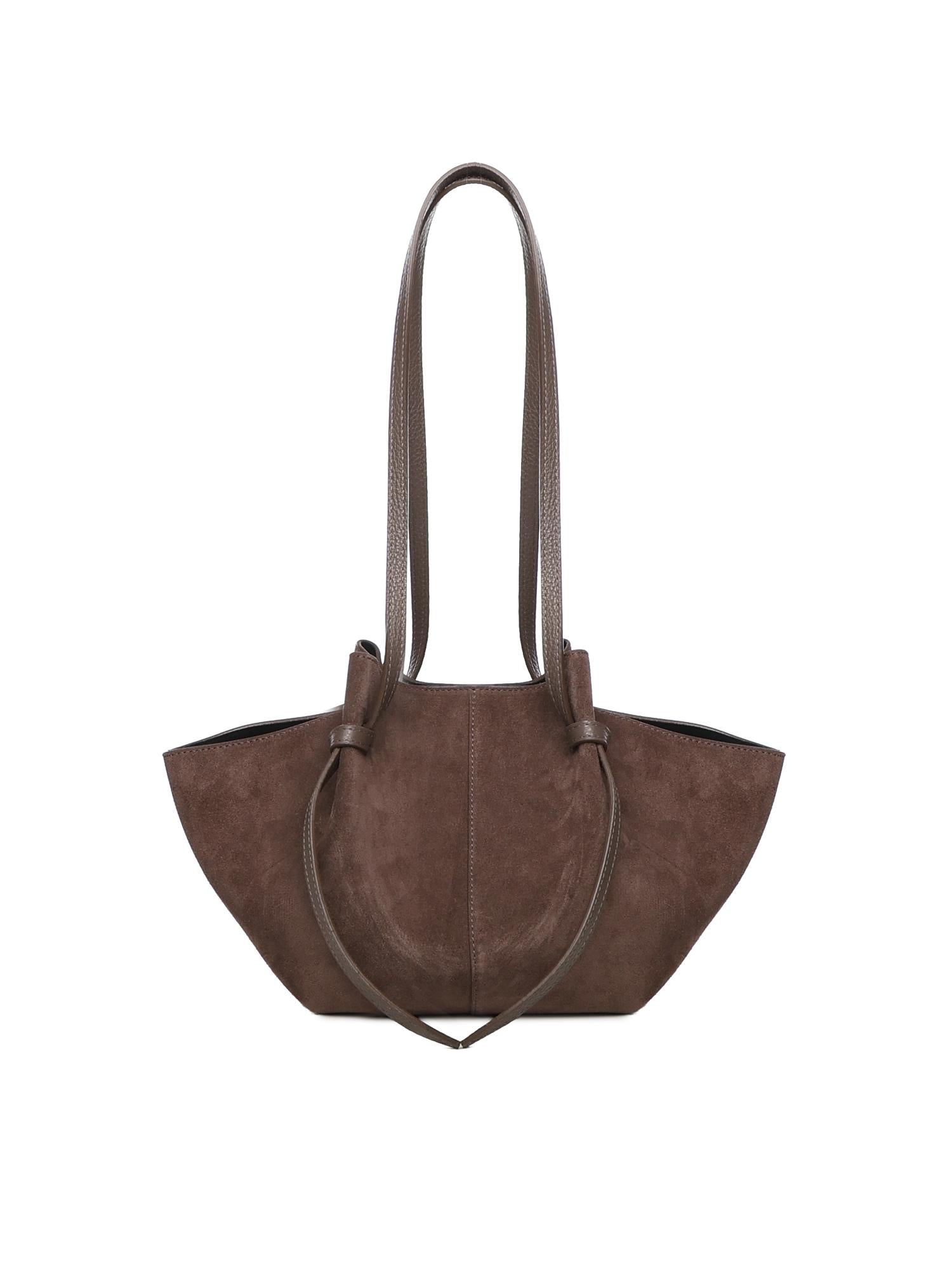 Borsa tote Mochi in pelle scamosciata MOCHI SUEDE NUTMEG YUZEFI 