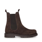 Stivaletti Chelsea in camoscio A56088 MORO CARMENS 