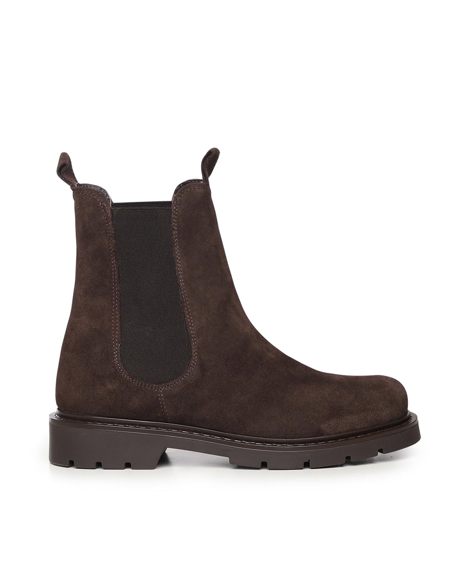 Stivaletti Chelsea in camoscio A56088 MORO CARMENS 
