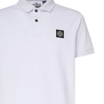 Polo in piqué stretch con patch logo K1S1522002SC S0017V0088 STONE ISLAND 