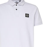 Polo in piqué stretch con patch logo K1S1522002SC S0017V0088 STONE ISLAND 